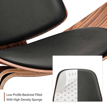 Luxe Three-Legged Lounge Chair – Stil och Komfort i Ett