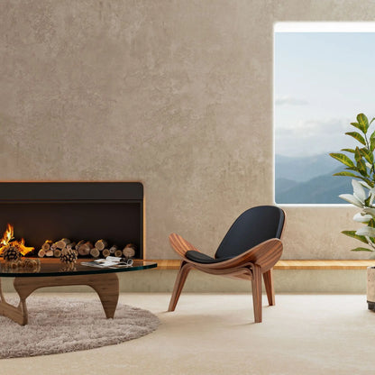 Luxe Three-Legged Lounge Chair – Stil och Komfort i Ett