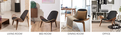 Luxe Three-Legged Lounge Chair – Stil och Komfort i Ett