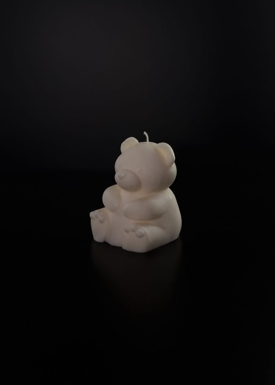 Teddy bear candle