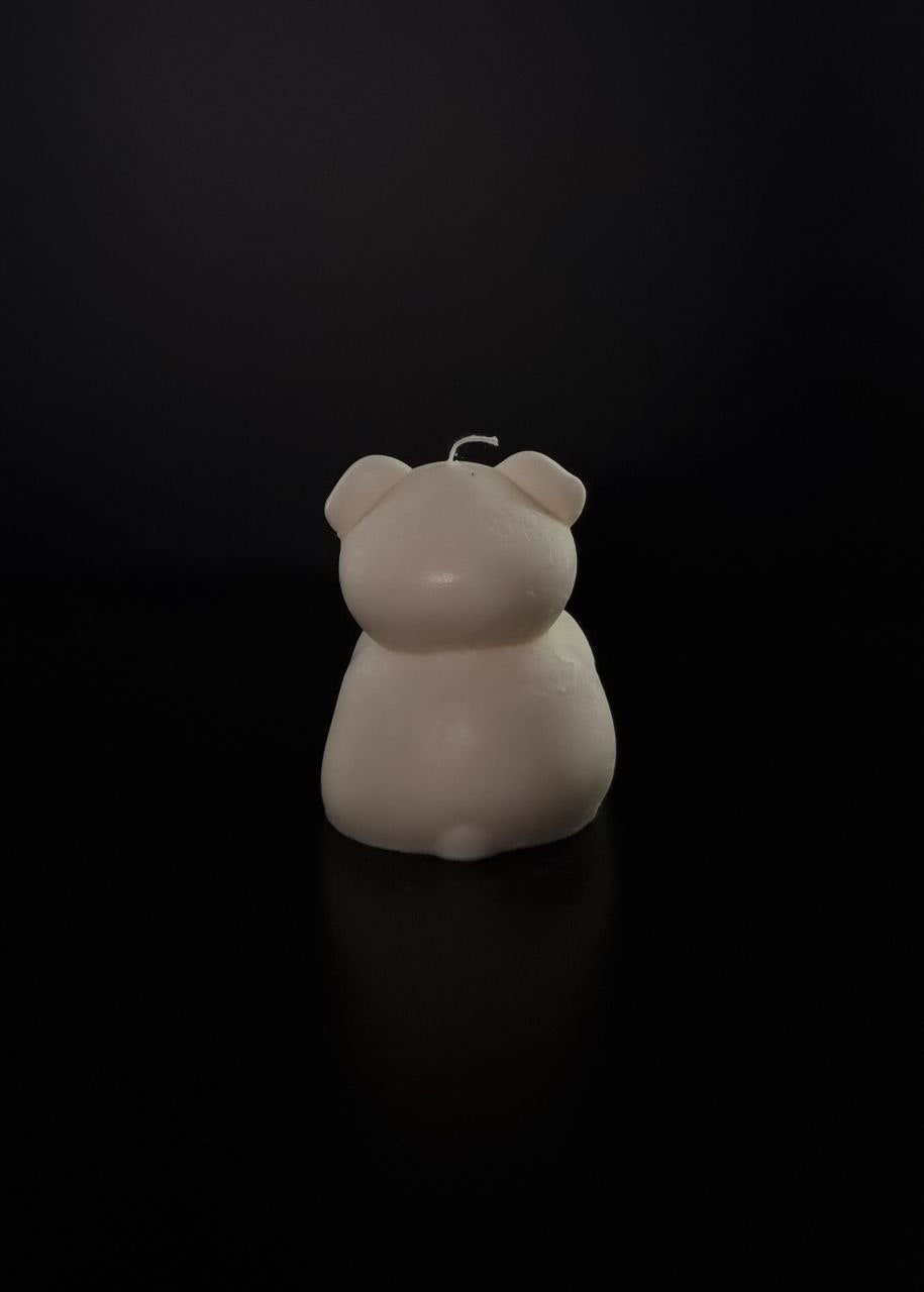 Teddy bear candle